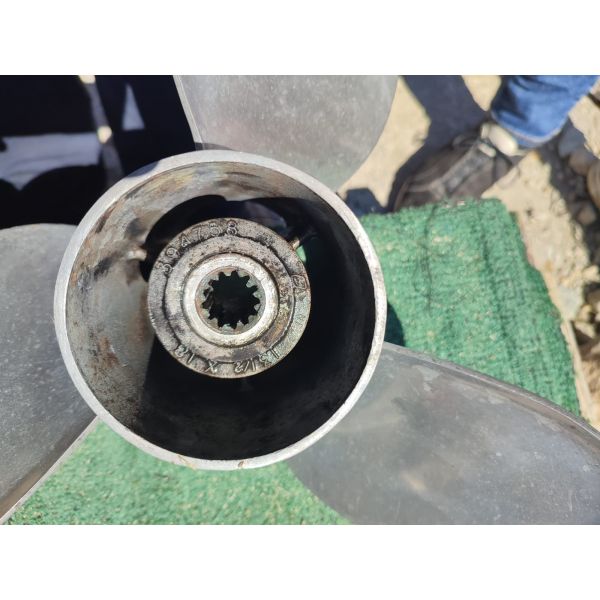 Elica Fuoribordo In Alluminio Boatman – Misura 10,3×13, 14 Denti, Per Motori Johnson Evinrude 15-35 HP, Rotazione Destra